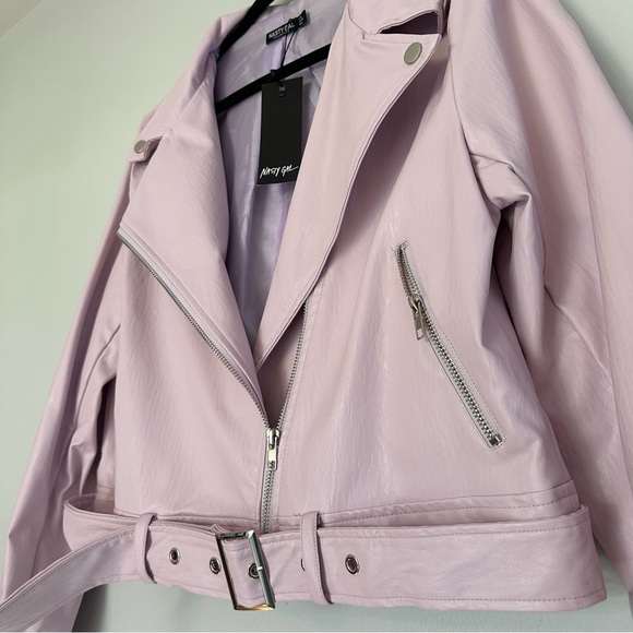 Nasty Gal Faux Leather Moto Jacket (NWT) - Picture 2 of 9